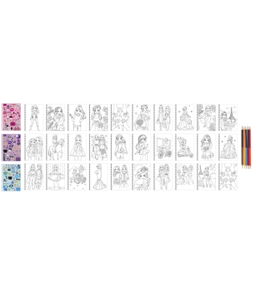 Besties värviraamat pliiatsitega