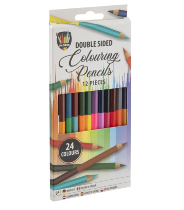 Värvipliiatsid kahepoolsed 12 tk