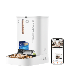 PETKIT YumShare Dual-hopper 2 Automatic Feeder with Camera Capacity 5 L Material ABS, 304 stainless steel