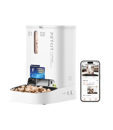 PETKIT YumShare Dual-hopper 2 Automatic Feeder with Camera Capacity 5 L Material ABS, 304 stainless steel