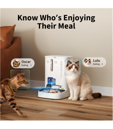 PETKIT YumShare Dual-hopper 2 Automatic Feeder with Camera Capacity 5 L Material ABS, 304 stainless steel