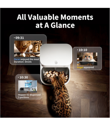 PETKIT YumShare Dual-hopper 2 Automatic Feeder with Camera Capacity 5 L Material ABS, 304 stainless steel