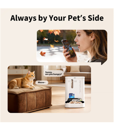 PETKIT YumShare Dual-hopper 2 Automatic Feeder with Camera Capacity 5 L Material ABS, 304 stainless steel