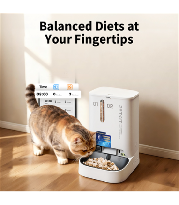 PETKIT YumShare Dual-hopper 2 Automatic Feeder with Camera Capacity 5 L Material ABS, 304 stainless steel