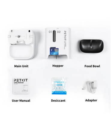 PETKIT YumShare Dual-hopper 2 Automatic Feeder with Camera Capacity 5 L Material ABS, 304 stainless steel