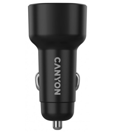 Canyon autolaadija OnDrive 48 PD 48W USB-A+USB-C, must
