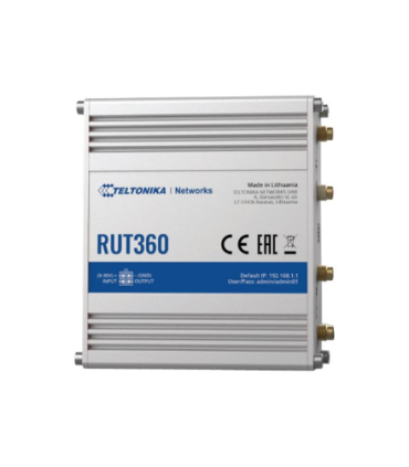 Teltonika | Industrial Cellular Router | RUT360 LTE CAT6 | 1 x LAN ports, 10/100 Mbps, compliance with IEEE 802.3, IEEE 802.3u s
