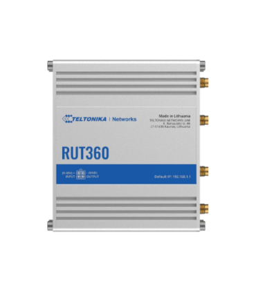 Teltonika | Industrial Cellular Router | RUT360 LTE CAT6 | 1 x LAN ports, 10/100 Mbps, compliance with IEEE 802.3, IEEE 802.3u s