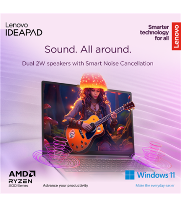 Lenovo IdeaPad Slim 3 15AMN8 15,6" Ryzen 3, 16GB, 512GB SSD