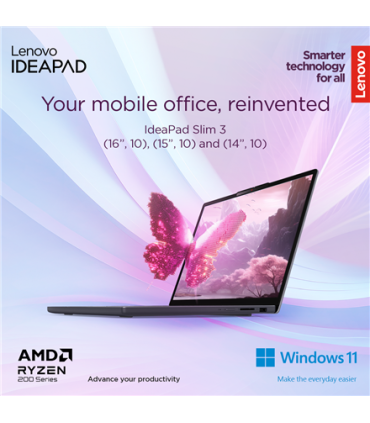 Lenovo IdeaPad Slim 3 15AMN8 15,6" Ryzen 3, 16GB, 512GB SSD