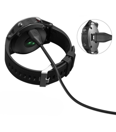 Tech-Protect kaabel MC04 Garmin Watch 1m, must