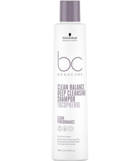 Schwarzkopf Professional Bonacure Clean Balance Deep Cleansing Shampoo (250mL)