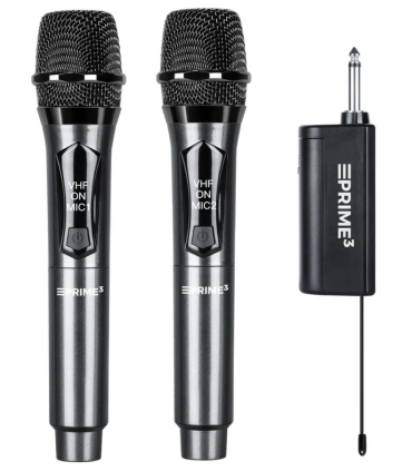 Prime3 AWM22DB Dual Wireless VHF Microphone, must