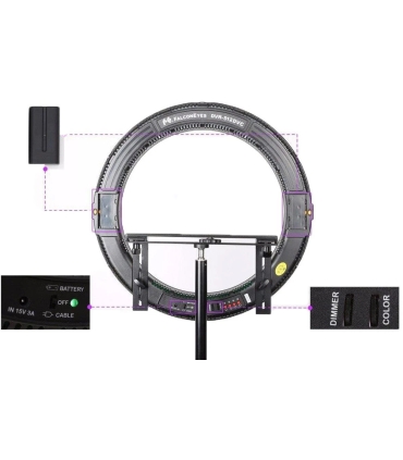 Falcon Eyes ringvalgusti Bi-Color DVR-512DVC