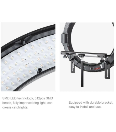 Falcon Eyes ringvalgusti Bi-Color DVR-512DVC