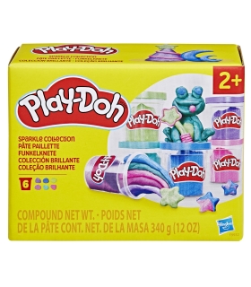 PLAY-DOH voolimismass Sparkle kollektsioon, 6 purki