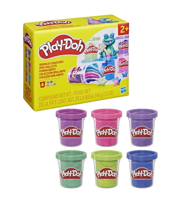 PLAY-DOH voolimismass Sparkle kollektsioon, 6 purki