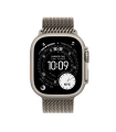 Apple Watch Ultra 3 GPS + Cellular 49mm Natural Titanium Case with Natural Titanium Milanese Loop - Medium