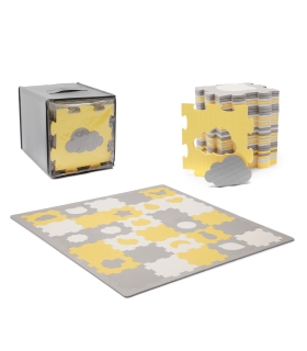 Kinderkraft puslematt Luno Shapes, kollane