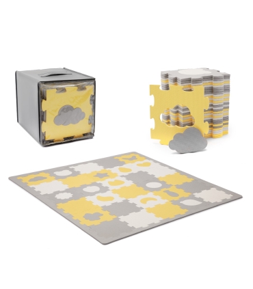 Kinderkraft puslematt Luno Shapes, kollane