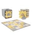 Kinderkraft puslematt Luno Shapes, kollane