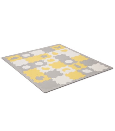 Kinderkraft puslematt Luno Shapes, kollane