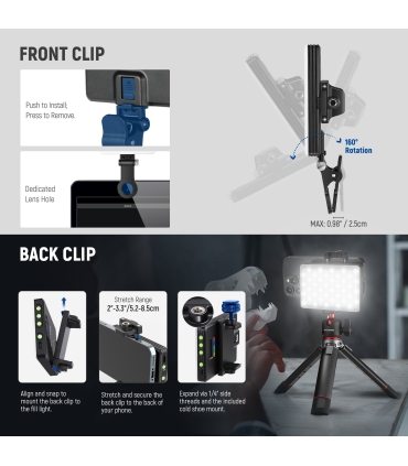 Neewer videovalgusti VL67C RGB LED 5W