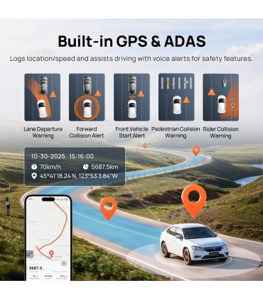 70mai Dash Cam 4K A810S+RC24tagakaamera