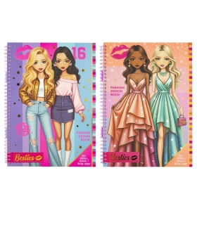 Besties Moedisaineri vihik kleepsudega