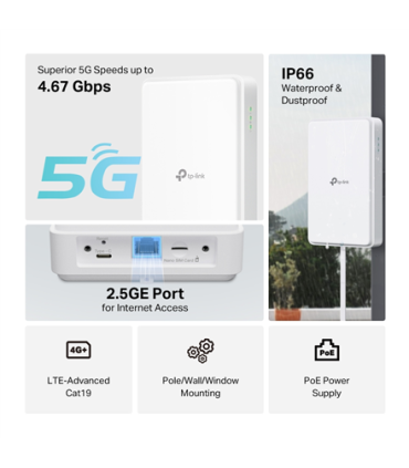 MERCUSYS Wireless Router TP-LINK Router 4G 5G NE200-OUTDOOR