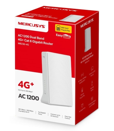 MERCUSYS Wireless Router  Router LAN \ WAN ports 1 4G MB230-4G