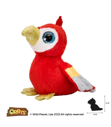 Wild Planet pehme mänguasi, papagoi 18 cm