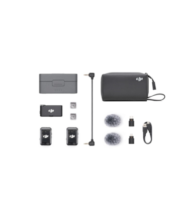 DJI Mic 2 Wireless Microphone Set, 2 TX + 1 RX + Charging Case
