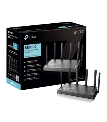 TP-LINK Wireless Router  Archer BE400 Wi-Fi 7 (802.11be) Data speed 5764 Mbit/s Ethernet WAN Yes WAN connection type RJ-45 Ether