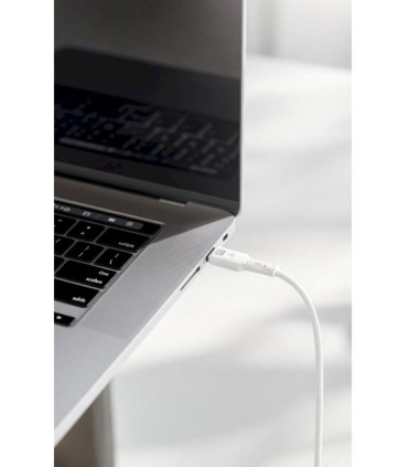 Quik kaabel 60W silikoon USB-C to USB-C 1m valge