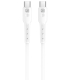 Quik kaabel 60W silikoon USB-C to USB-C 1m valge