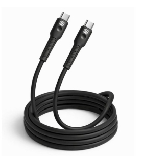 Quik kaabel 60W silikoon USB-C to USB-C 1m must