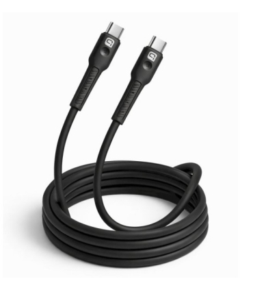 Quik kaabel 60W silikoon USB-C to USB-C 1m must