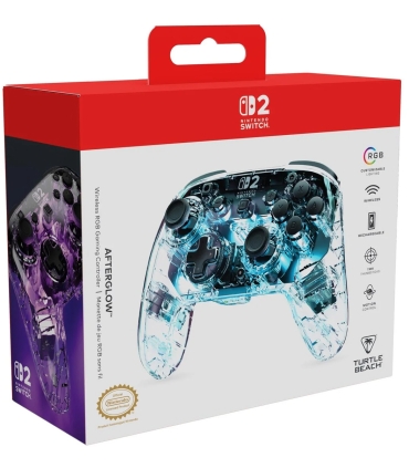 Turtle Beach juhtmevaba mängupult Afterglow Nintendo Switch 2, läbipaistev