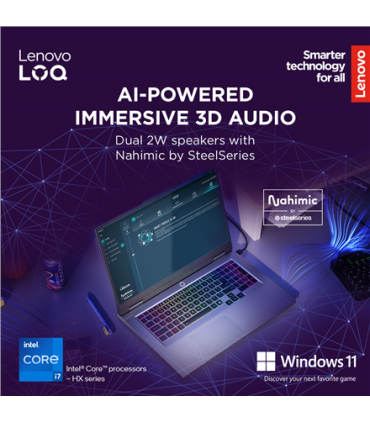 Lenovo LOQ 17IRX10 17,3" i7, 16GB, 1TB SSD