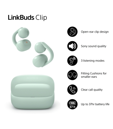 Sony LinkBuds Clip, roheline