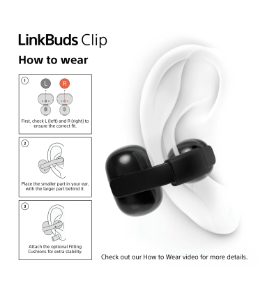 Sony LinkBuds Clip, lilla