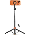 Tech-Protect statiiv-käsistatiiv Selfie Stick Tripod L10S, oranž/must