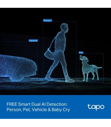 TP-LINK | Tapo C245D | Dual Lens Pan/Tilt Security Camera | Dome | 3 MP | 3.1mm/F1.6 | MicroSD Card up to 512 GB