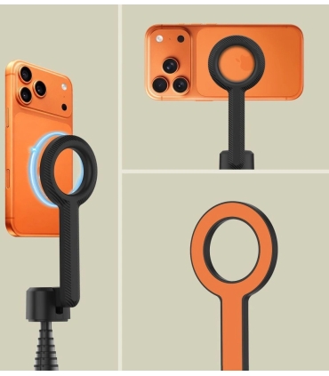 Tech-Protect statiiv-käsistatiiv Selfie Stick Tripod L10S, oranž/must