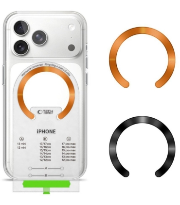 Tech-Protect magnetrõngas MagSafe Ring MMP-210 2tk, must/oranž