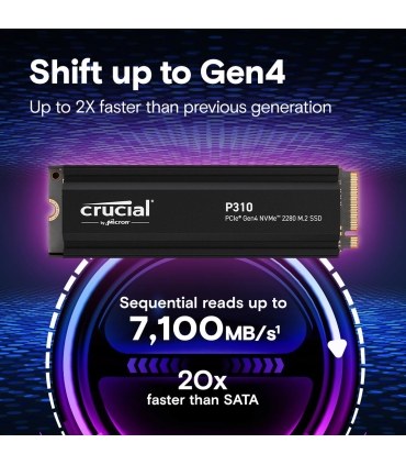 Crucial 4TB SSD W/HS/P310 CT4000P310SSD5