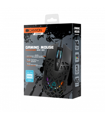 Canyon Puncher mängurihiir, must