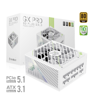 Gamemax Power Supply, 80 PLUS, Gold GX PRO 1050G WH 1050W