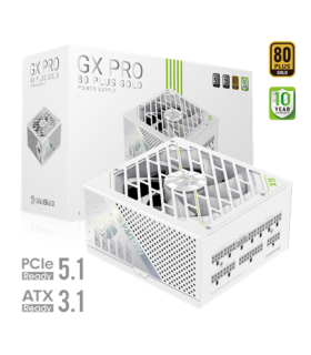 Gamemax Power Supply, 80 PLUS, Gold GX PRO 1250G WH 1250W
